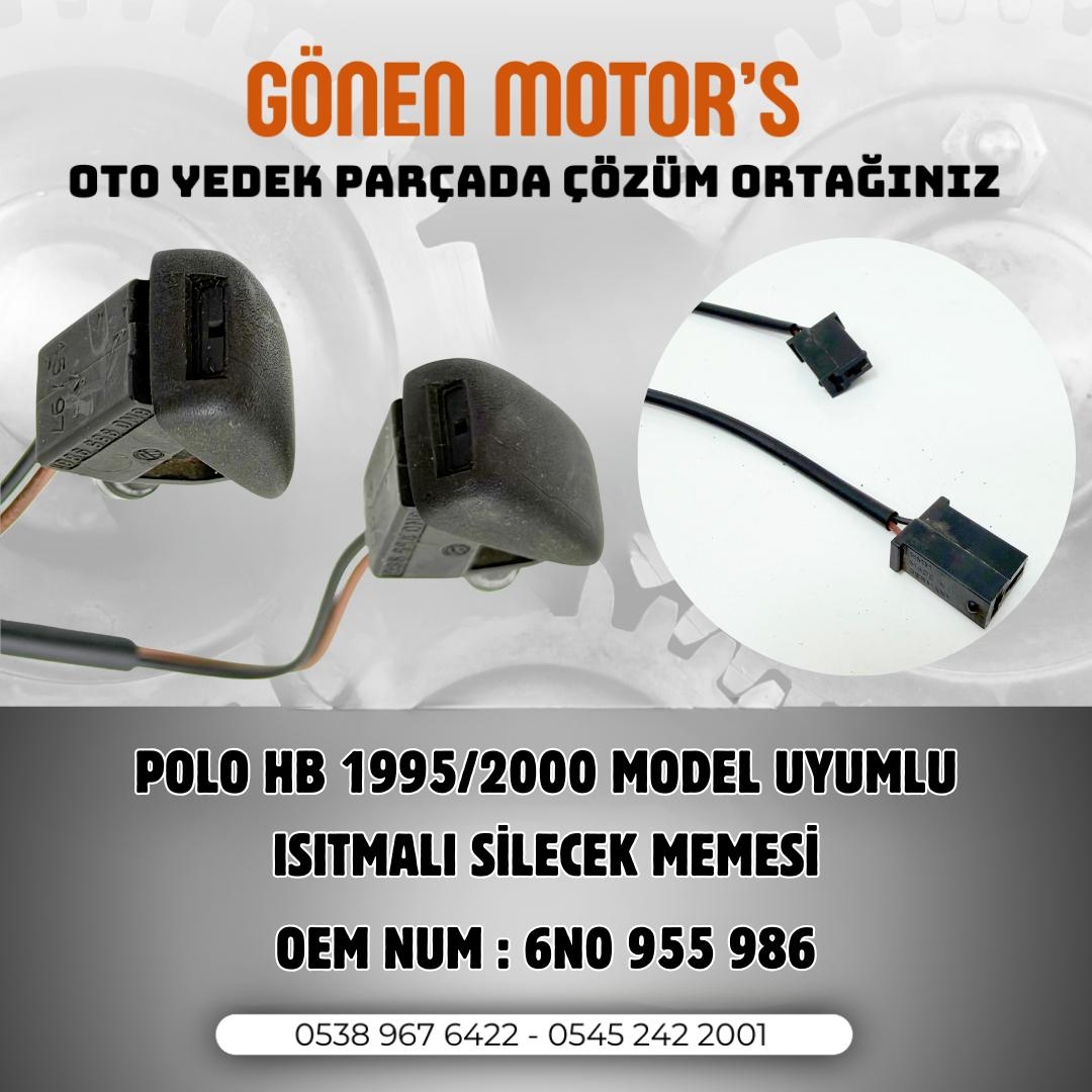 270 - 6N0 955 986 – Polo HB 1995/2000 Uyumlu Elektrikli Isıtmalı Fiskiye Memesi